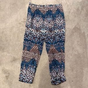 Anthropologie Elevenses Patterned Pants
